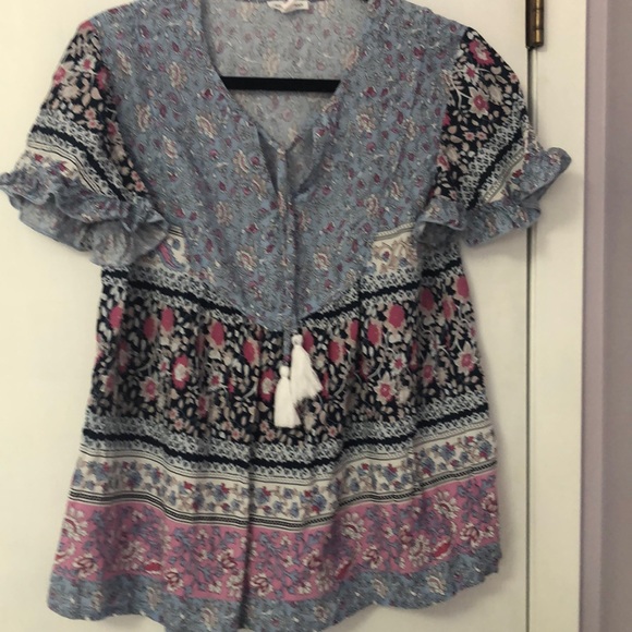 Tribal Jeans Floral Top - Picture 3 of 9